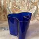 Cobalt blue Savoy vase by Alvar Aalto, numbered and signed 1989