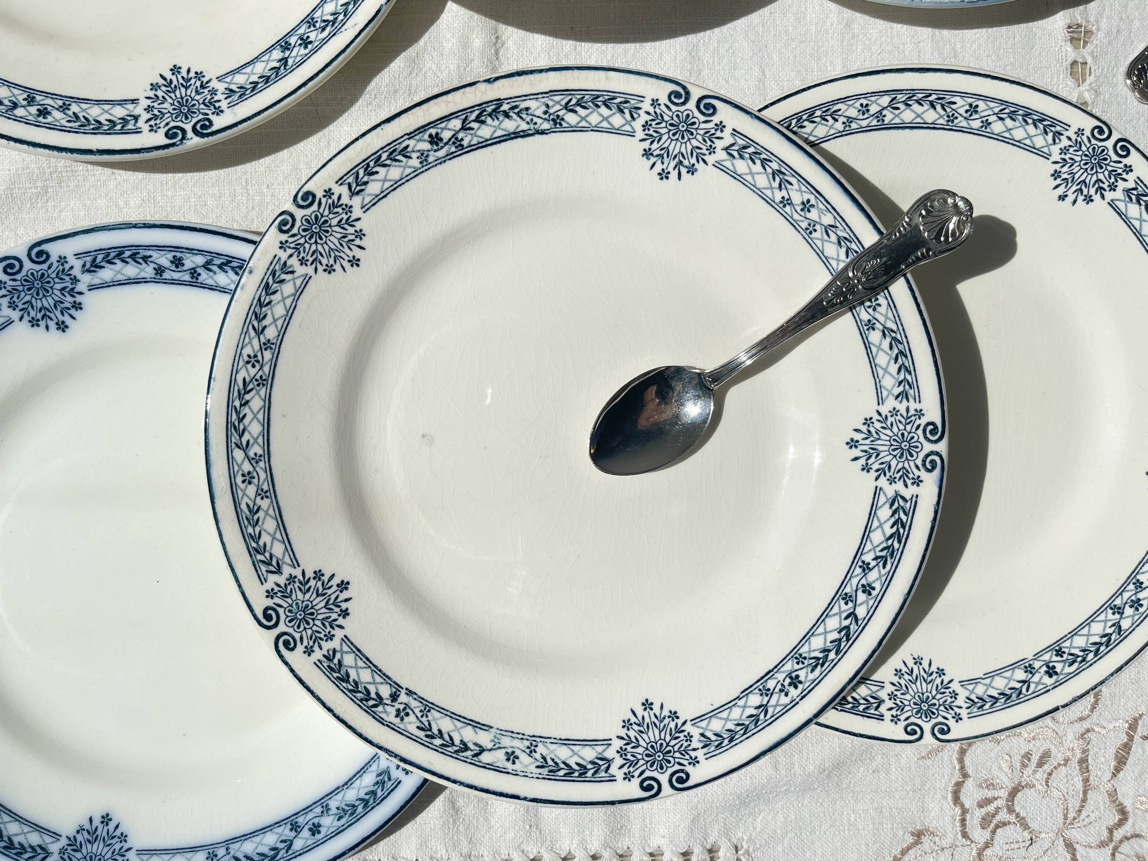 6 Small Plates Blue Iron Earth Salins Arbois Ennege model