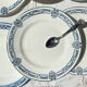 6 Petites Assiettes Terre de fer bleue Salins modèle Arbois Ennege