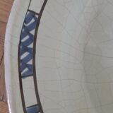 Old round dish in Rouen earthenware