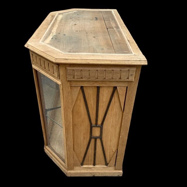 Banque de magasin en chêne Art-Deco