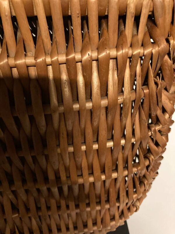 Panier de courses en osier vintage 70’S