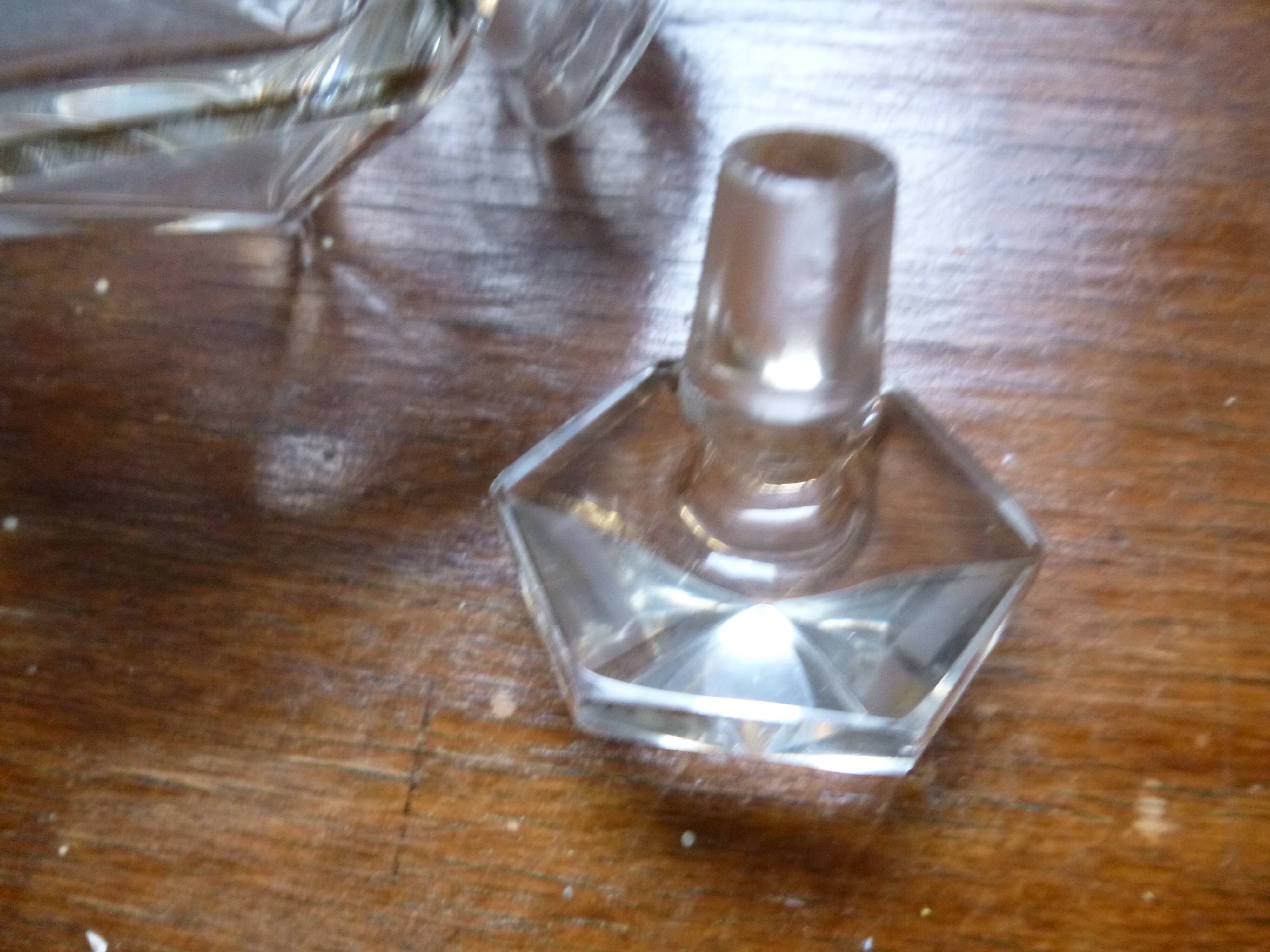 Antique crystal perfume bottle