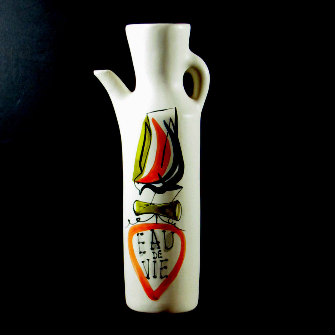 Bottle "water of life" pitcher Roger Capron Vallauris