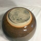 Old ball decoration 70s vintage blue ceramic vase