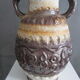 Large vintage ceramic amphora lamp stand