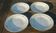 Set of four hollow Limoges porcelain plates signed Robert Haviland & Le Tanneur