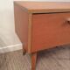 Vintage bedside of the 70s in blond wood