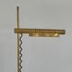 Brass floorlamp Rico and Annemarie Baltensweiler Halo 250 Stako Leuchte