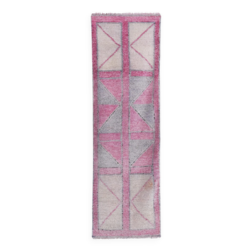 Tapis de couloir turc vintage 89x276 cm