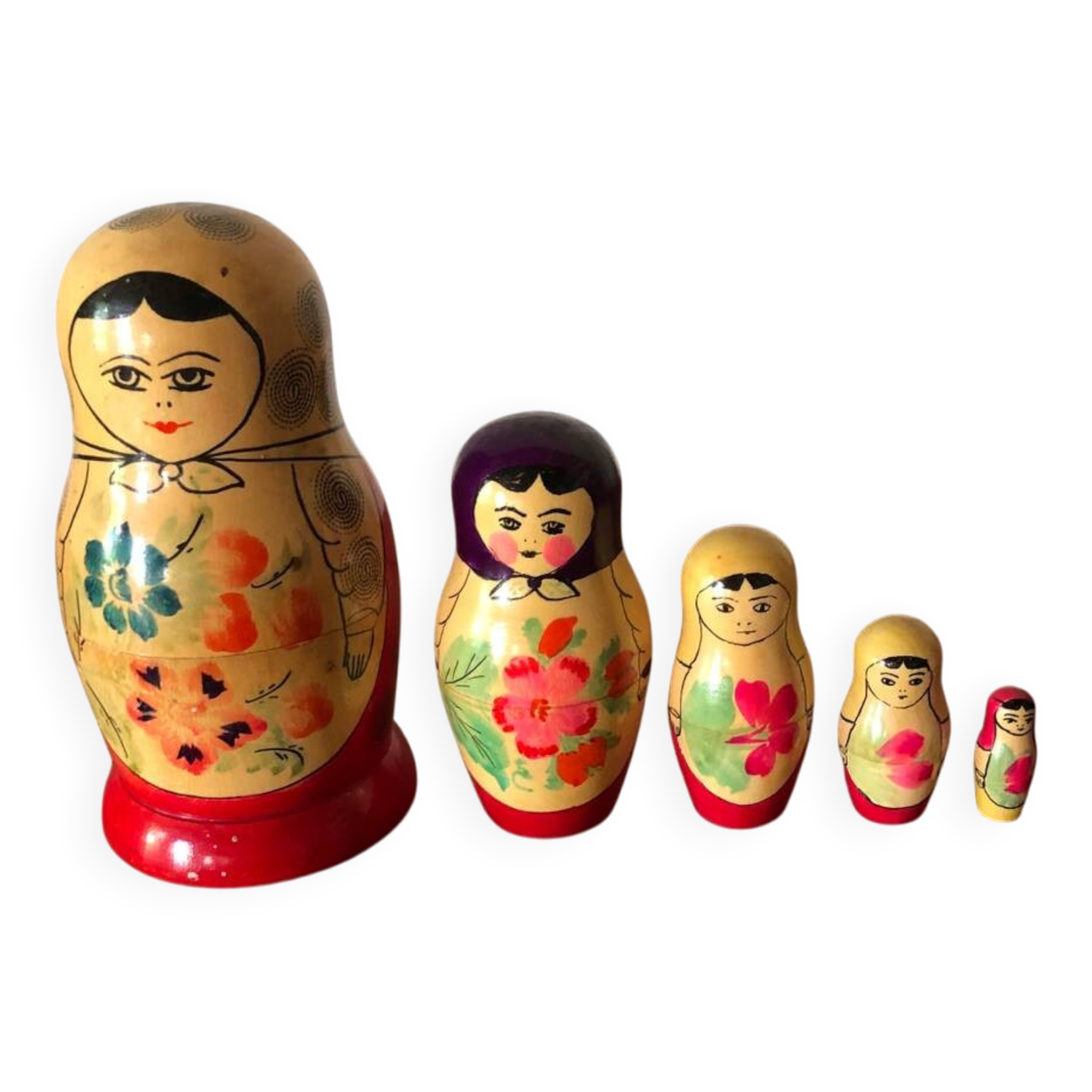 Antique Russian nesting dolls