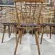 Lot of 6 bistro bar chairs from the 1960s