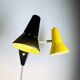 Double Cone Wall Lamp By J.J.M. Hoogervorst For Anvia Nederland, The Netherlands Early 1950S