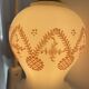 Vintage opaline lamp