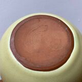 Mid-century ceramic teapot with bamboo handle, 1960s.