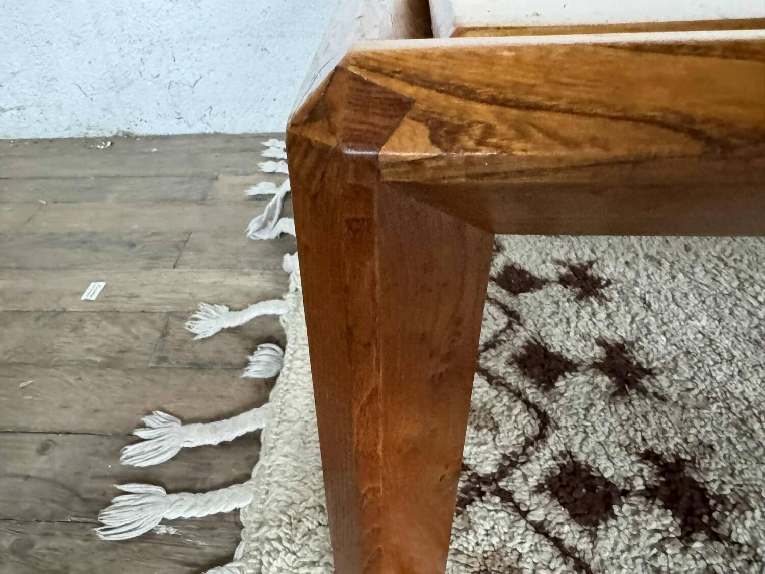 Vintage light wood coffee table from the 1960s