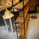 Low freestanding wooden and metal bookshelf, Omnia style – 1960