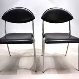 Set of four Coro dining chairs by Luigi Origlia, 1980