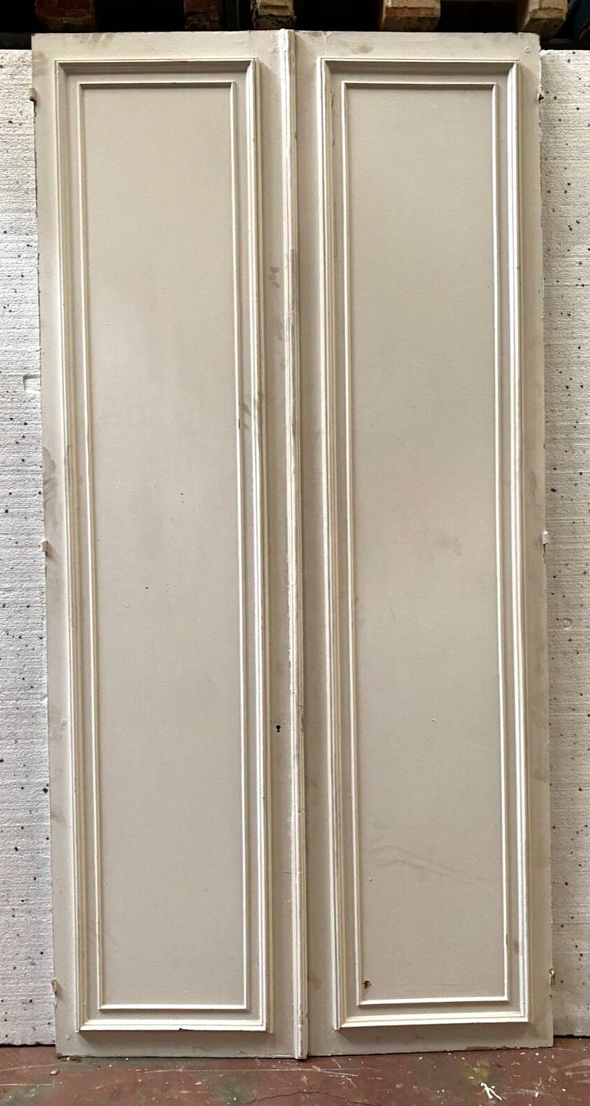 Front of cupboard with double molded doors 20th century Passage doors