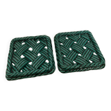 Vallauris coasters and bottle coasters