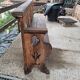 Oak garden bench