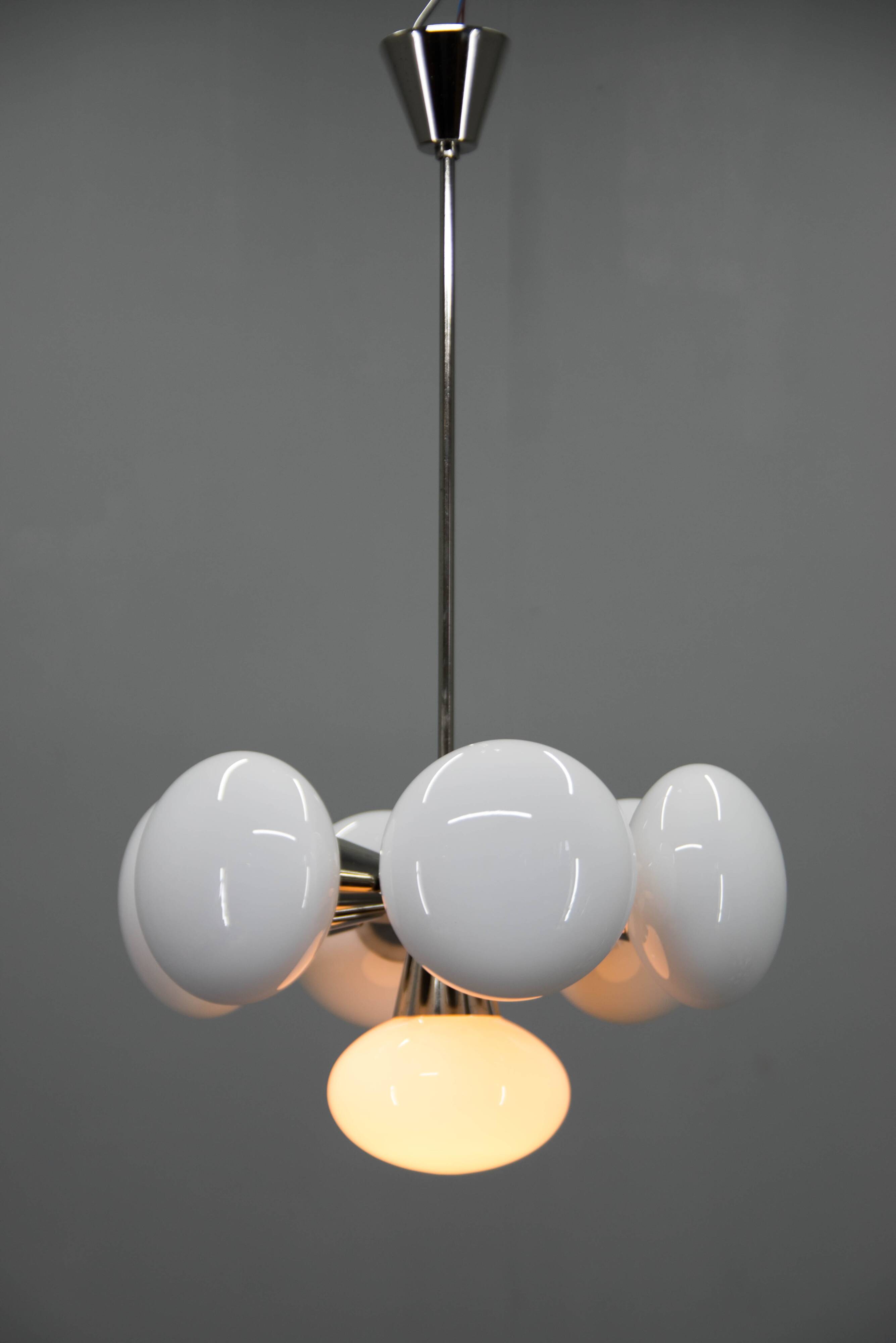 Space Age Chandelier Sputnik by Kamenicky Senov, 1970s
