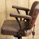 Hairdresser's armchair, early twentieth, enamelled cast iron