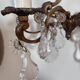 Antique wall light in gilded metal and tassels – 2 lights