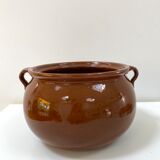 Glazed sandstone pot cover
