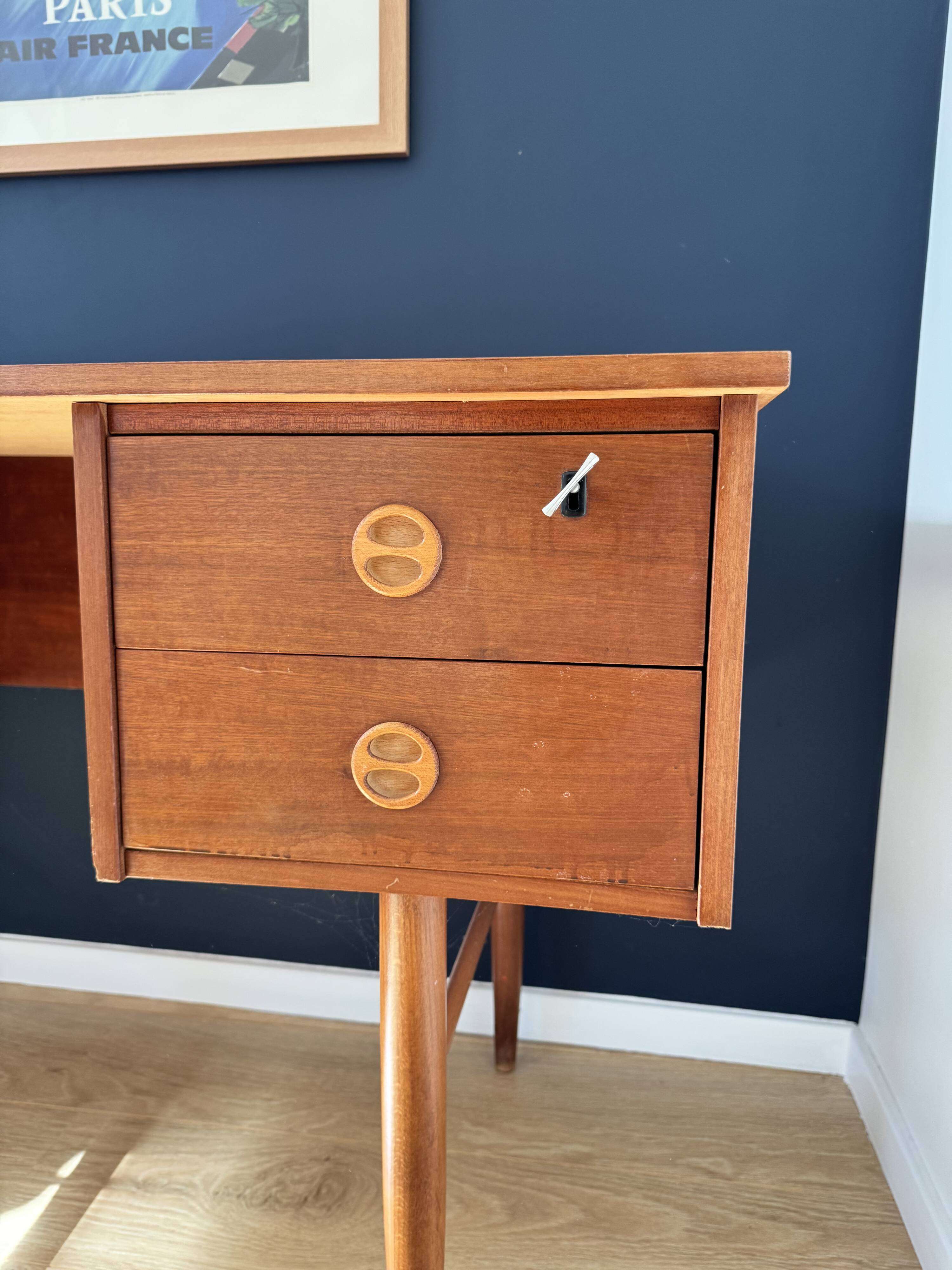 Vintage Scandinavian style desk from the 60s