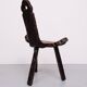 Brutalist tripod Spanish stool 1950s