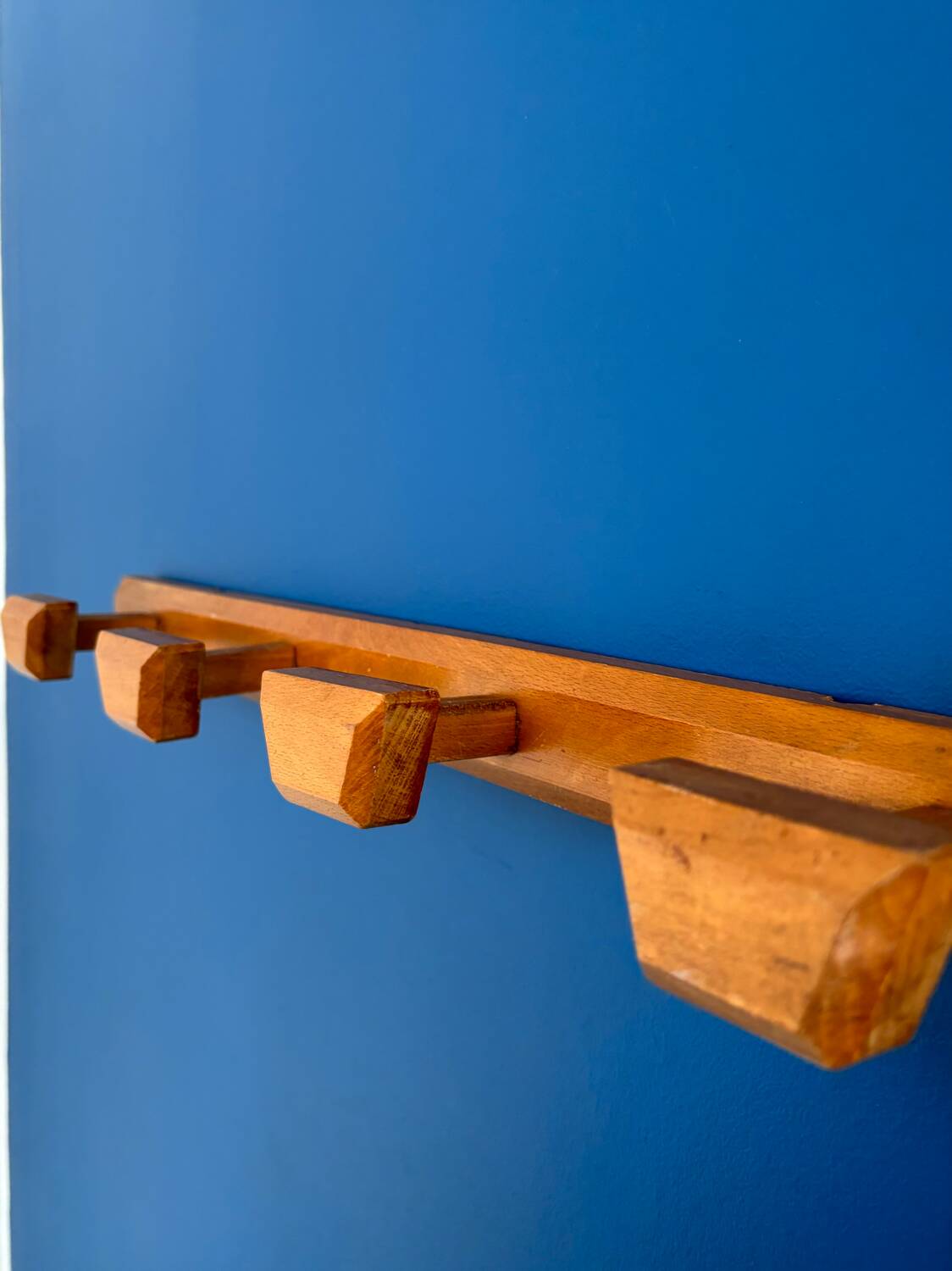 Wooden coat rack, boarding school style