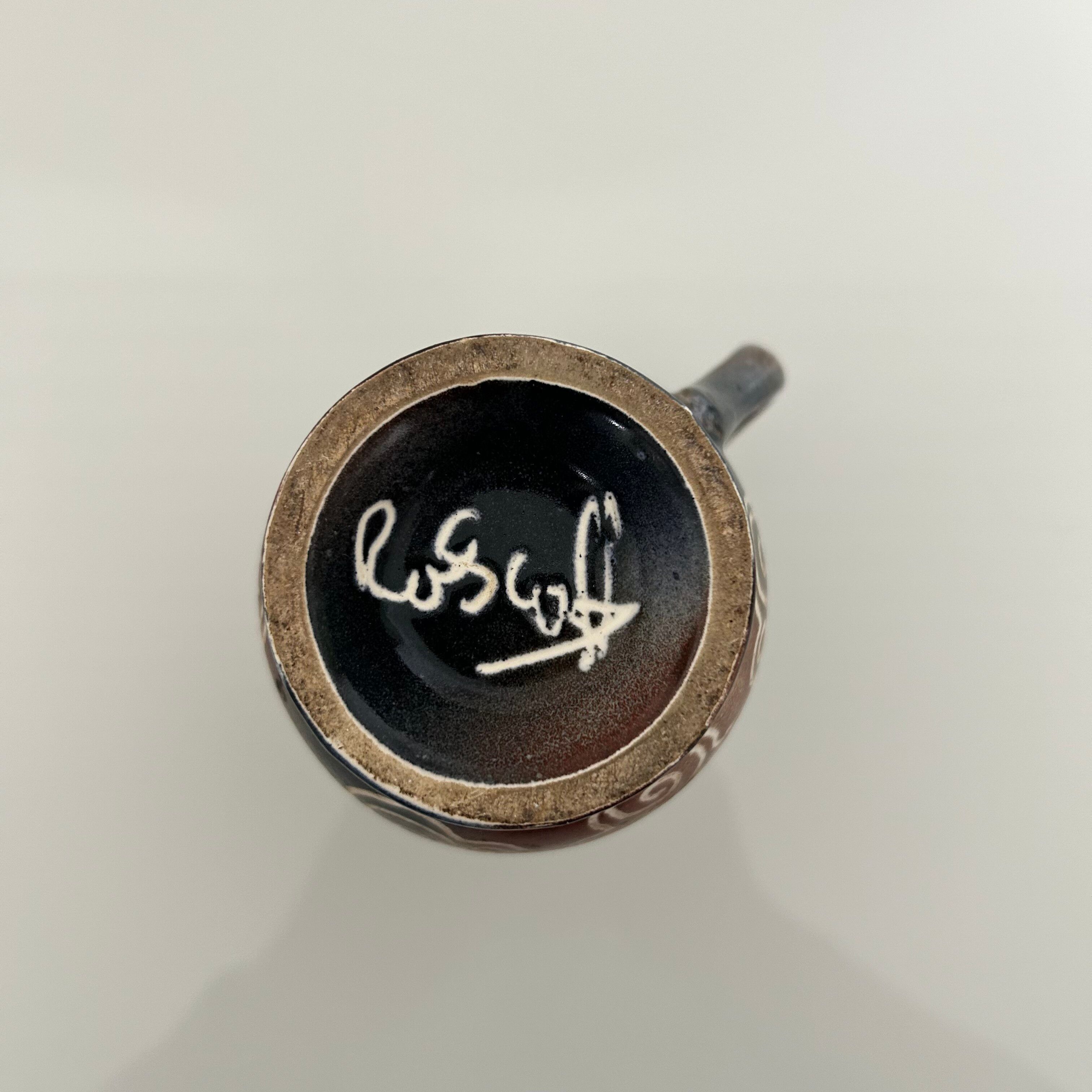 Breton pitcher signed Roscoff