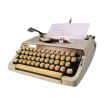 Machine à écrire vintage mécanique et portable Brother Deluxe 900