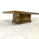 Vintage brass coffee table by Rodolfo Dubarry, 1970s
