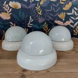 Suite of 3 space age wall lights, Austria 1970