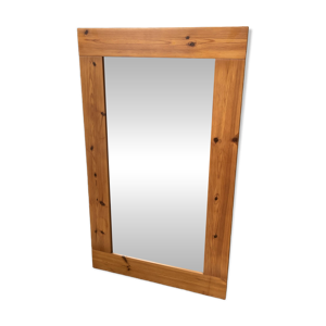 Grand miroir en pin -