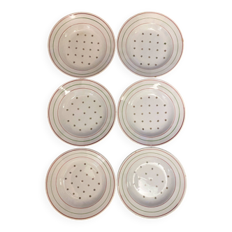 6 soup plates Lunéville model Yveline