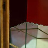 Bamboo wardrobe with illustrations, Italy, 1950