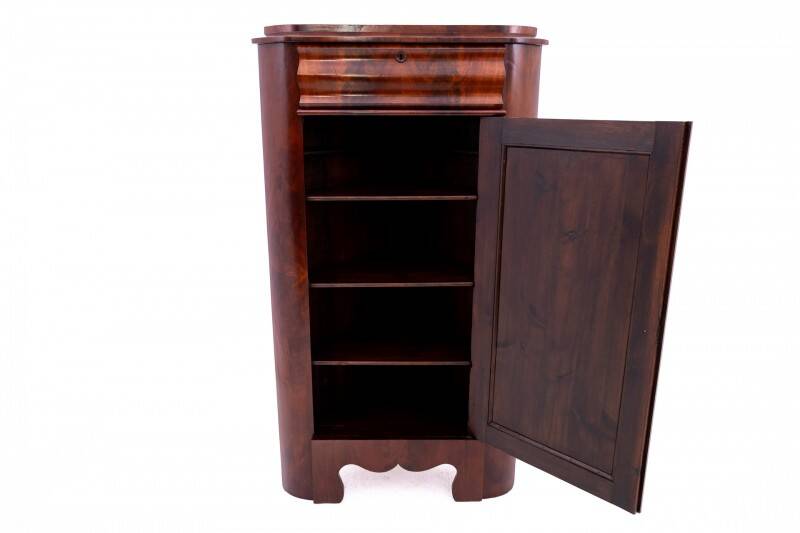 Antique corner chest of drawers, Northern Europe, circa 1880. After renovation.