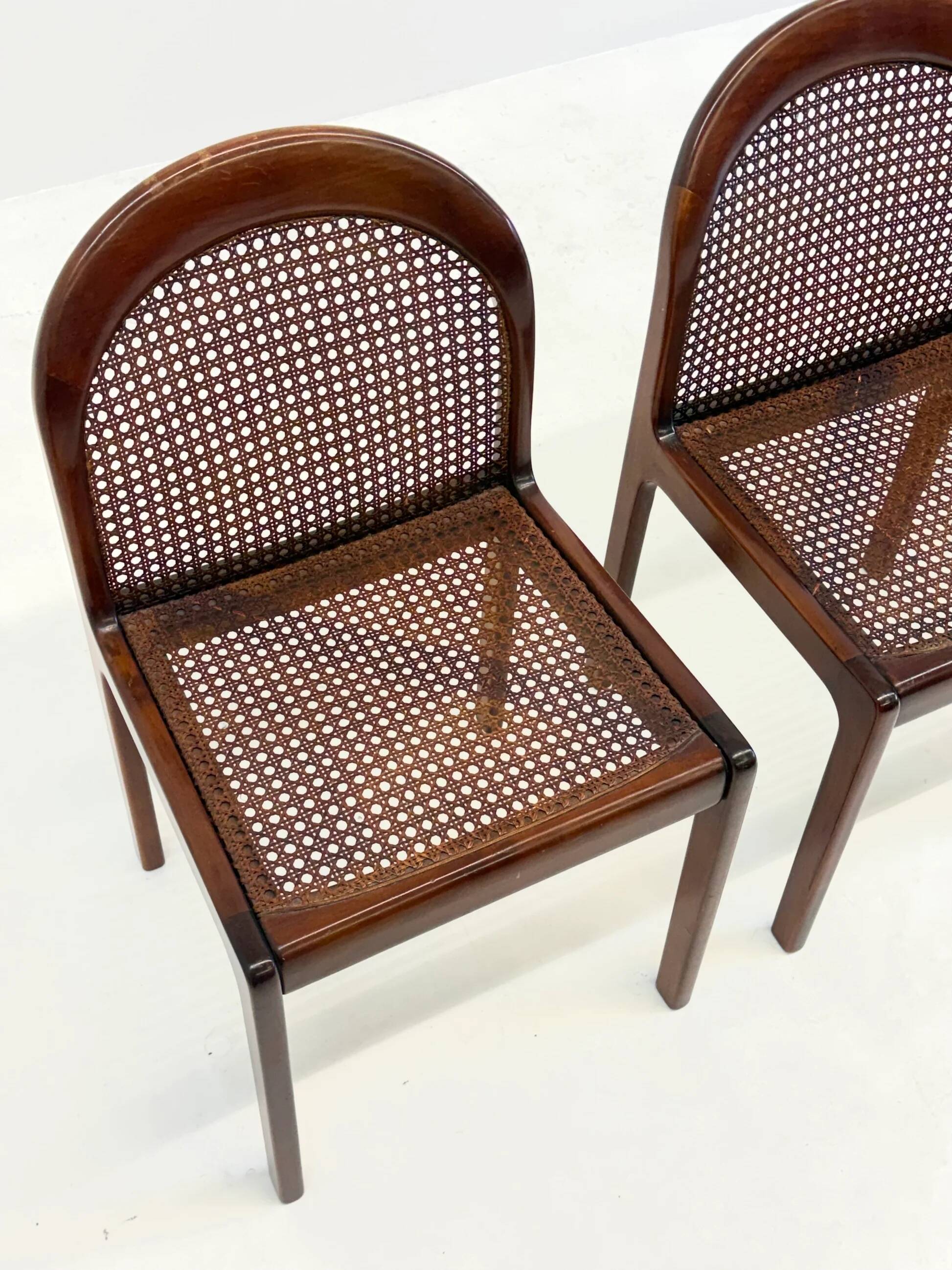 Set of four Mid-Century dining chairs by Lübke