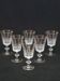 6 bayel cut crystal port glasses