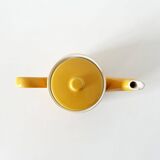 Old yellow ceramic coffee or teapot 1960