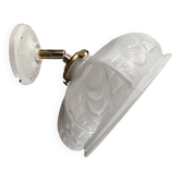 White opaline wall light
