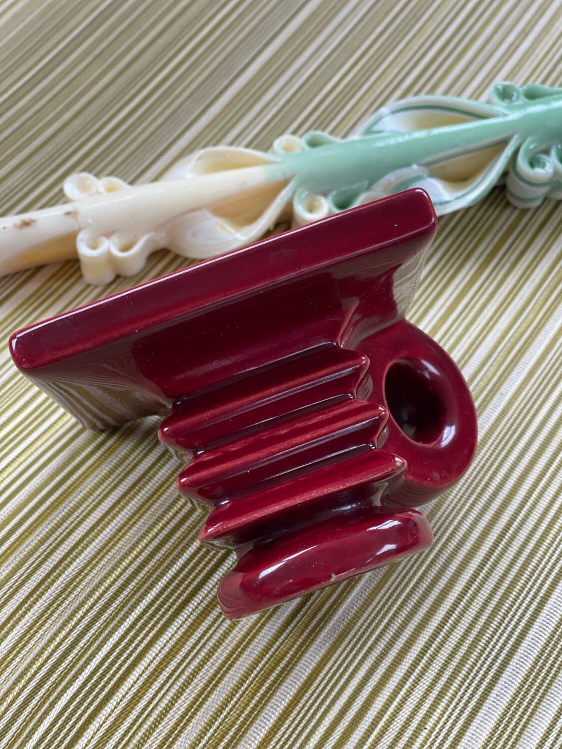 Art Bordeaux Ceramic Candle Holder