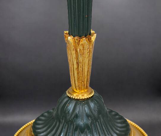 Flamboyant Pair of Candelabra/Chandeliers Solid Bronze Empire Style