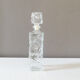 Vintage 70's glass decanter, airtight cap, rectangular shape