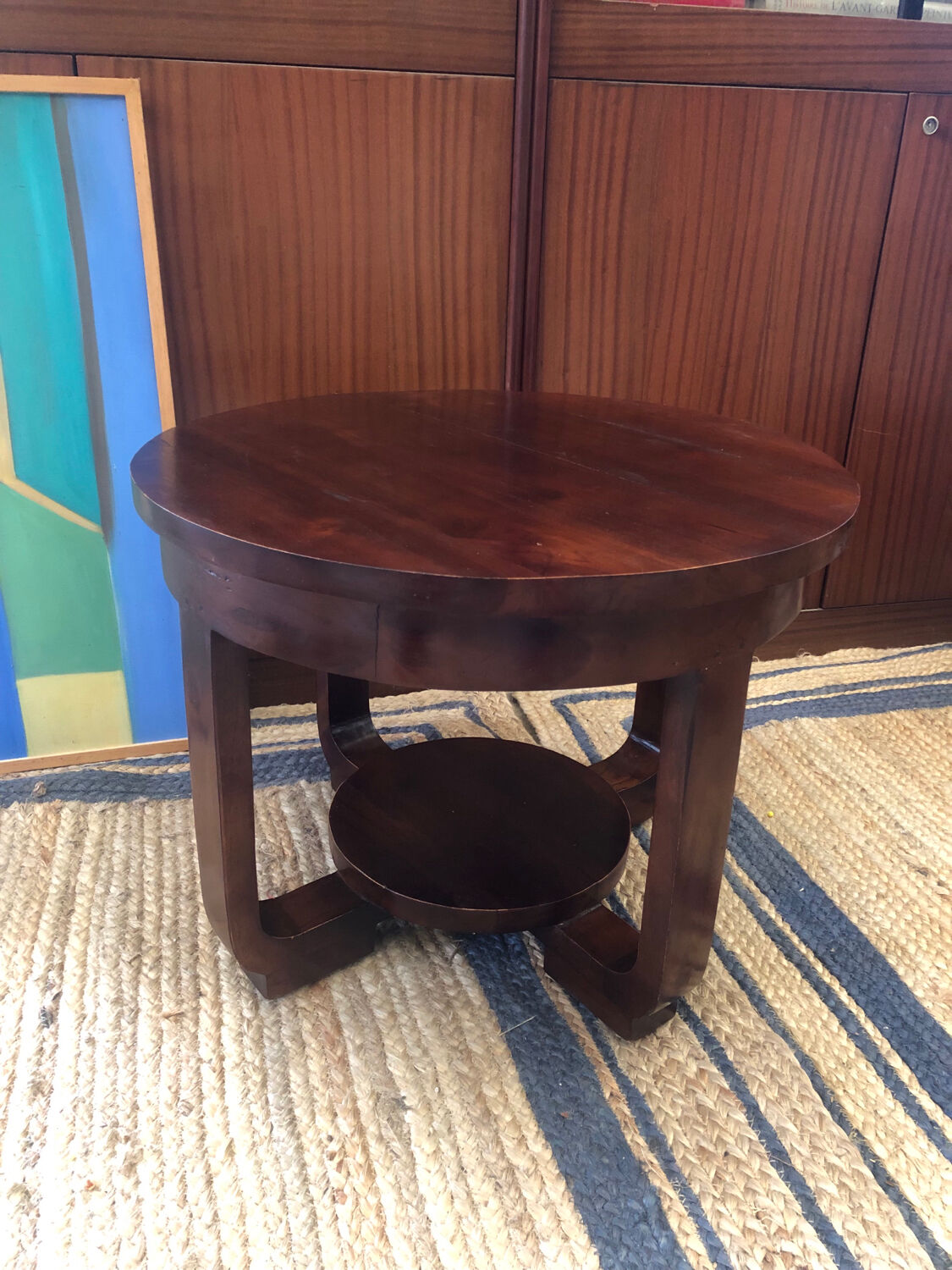Art deco pedestal table