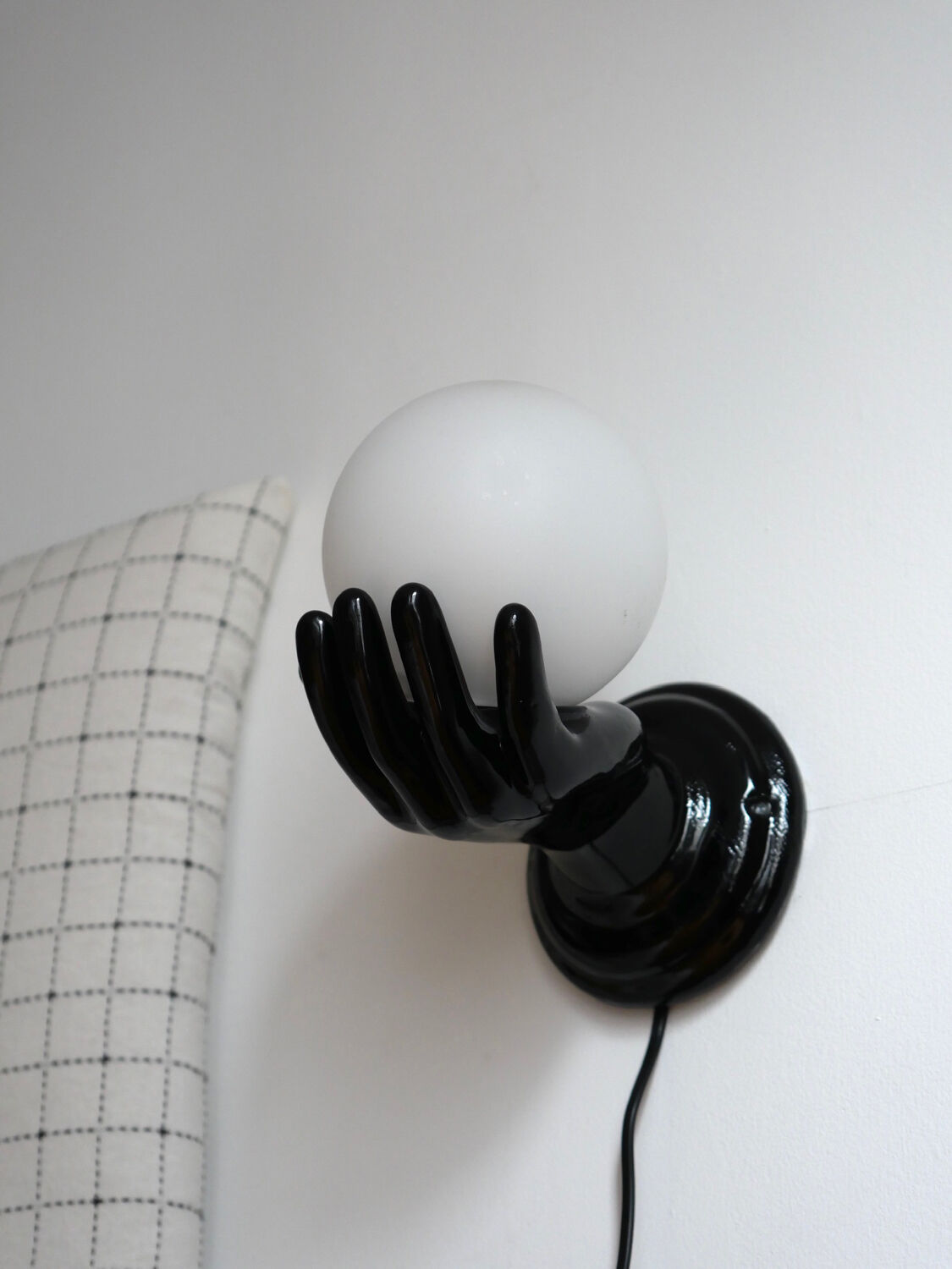 Vintage hand ceramic wall lamps