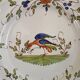 Assiette décorative en faience de Moustiers signée MF